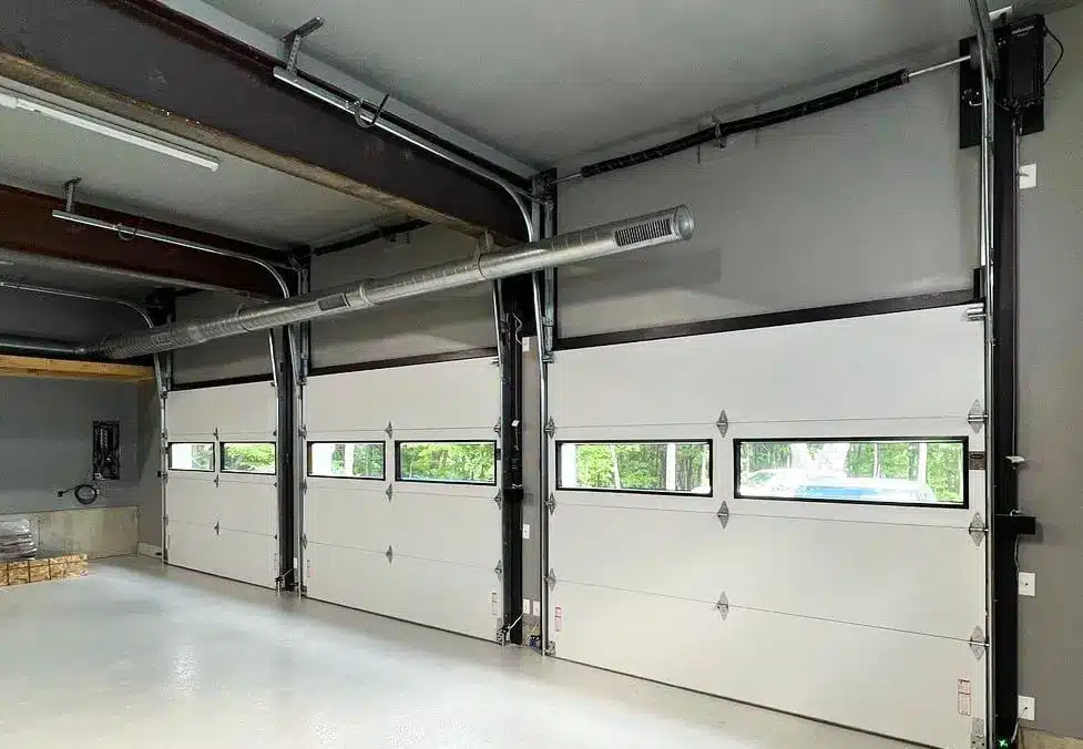 Installed commercial garage doors
